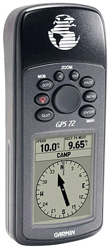 The Garmin GPS72, entry level receiver